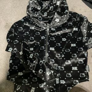 Hello kitty zip up hoodie
